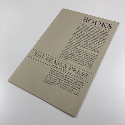 The Fraser Press Limited Editions | Gordon Fraser | Folder and inserts, c1970