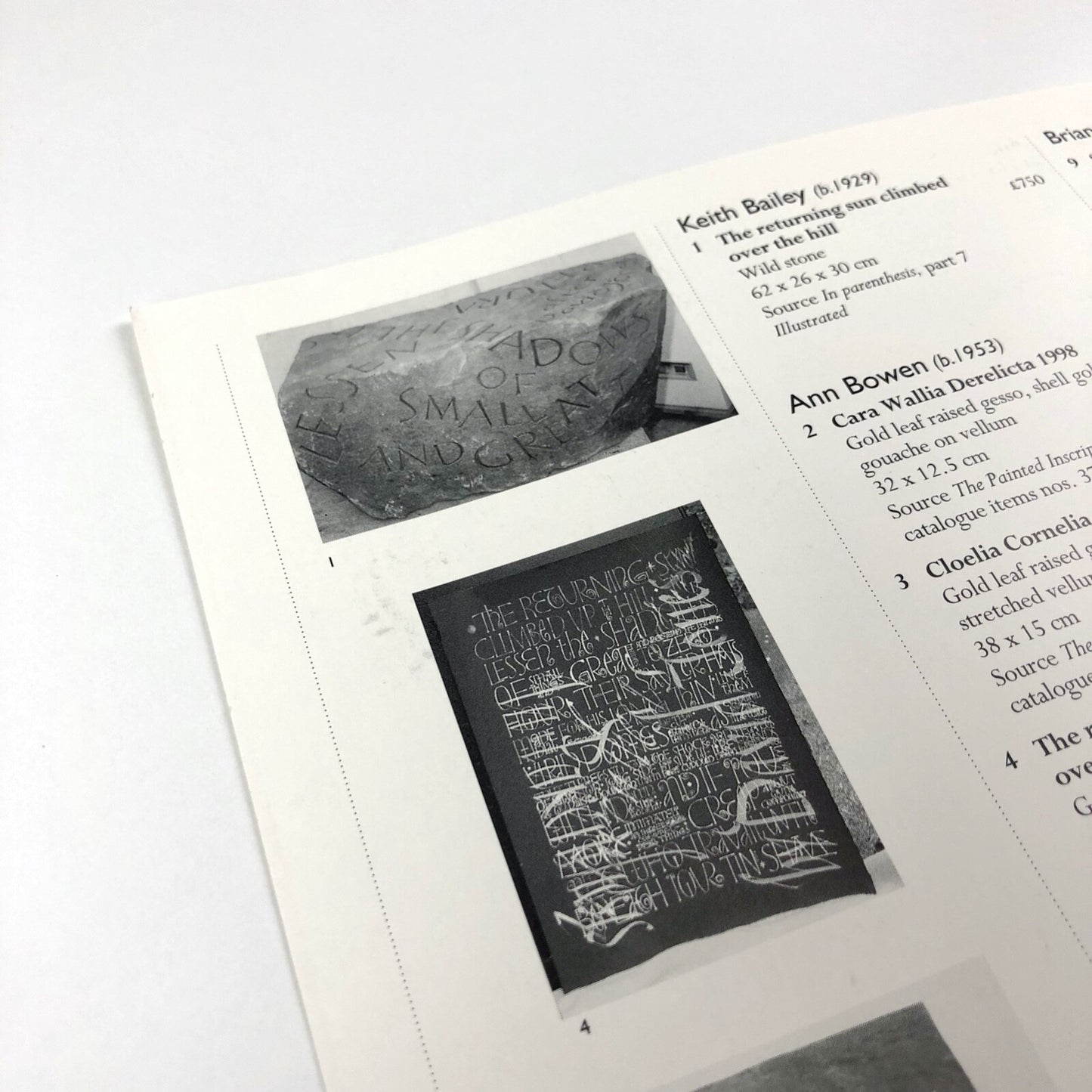 David Jones 1895-1974. Painter - Poet. An interpretation of poetry and writing by thirty contemporary lettering artists | Wolseley Fine Arts 1999