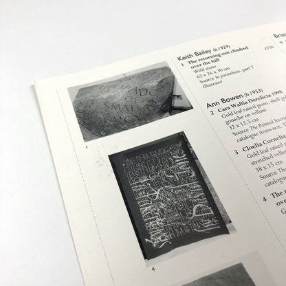 David Jones 1895-1974. Painter - Poet. An interpretation of poetry and writing by thirty contemporary lettering artists | Wolseley Fine Arts 1999