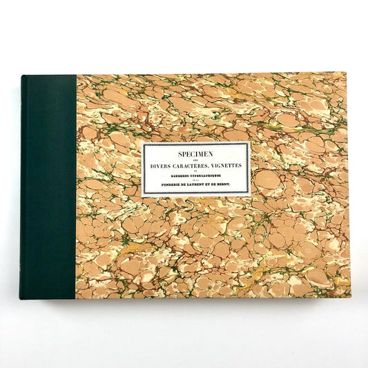 Spécimen des Divers, Caractères, Vignettes et Ornements Typographiques de la Fonderie de Laurent et de Berny dit de Balzac, Aux éditions de Centres, Paris, 1992