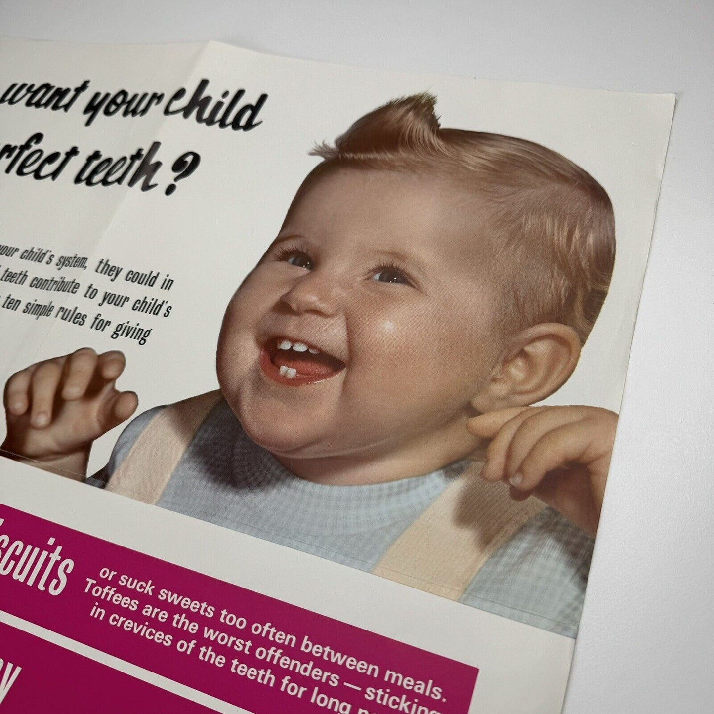 Do you want your child to have perfect teeth? Public information poster | Rose Hip