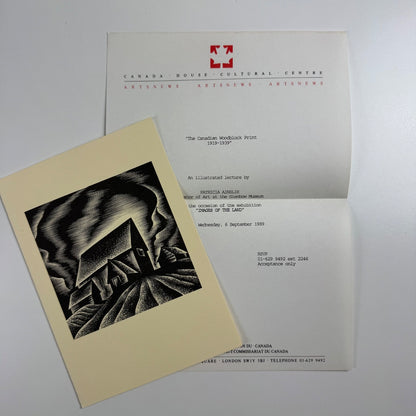 Private view invite Images of the Land Canadian Woodblock Prints Glenbow Museum