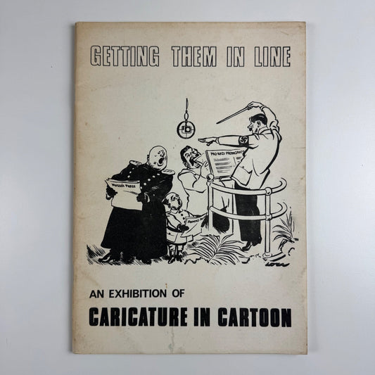 Getting them in Line exhibition of caricature in cartoon University of Kent 1975