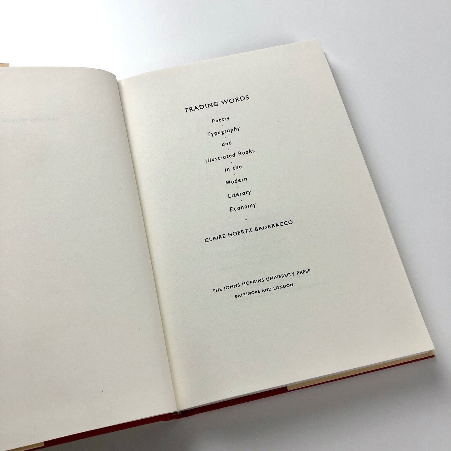Trading Words by Claire Hoertz Badaracco | Johns Hopkins University Press, 1995