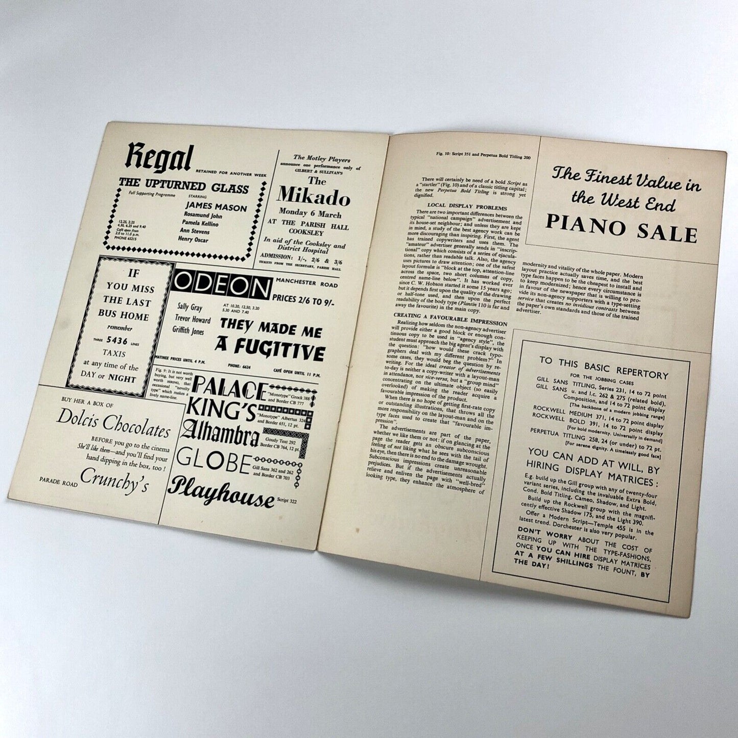Re-Dressing the House-Set Advertisements | Reprinted from the Monotype Recorder