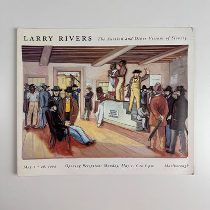 Folding card Larry Rivers. The Auction and Other Visions of Slavery Marlborough, New York, 1994