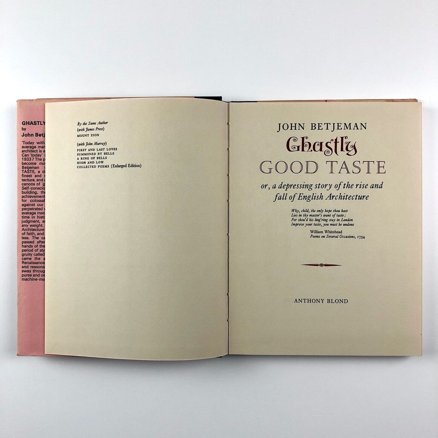 Ghastly Good Taste or the depressing story of the rise and fall of English architecture by John Betjeman | Anthony Blond Ltd, 1970 edition | illustration by Peter Fleetwood-Hesketh