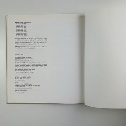 Bird. Roni Horn catalogue | Steidl Hauser & Wirth, London 2008