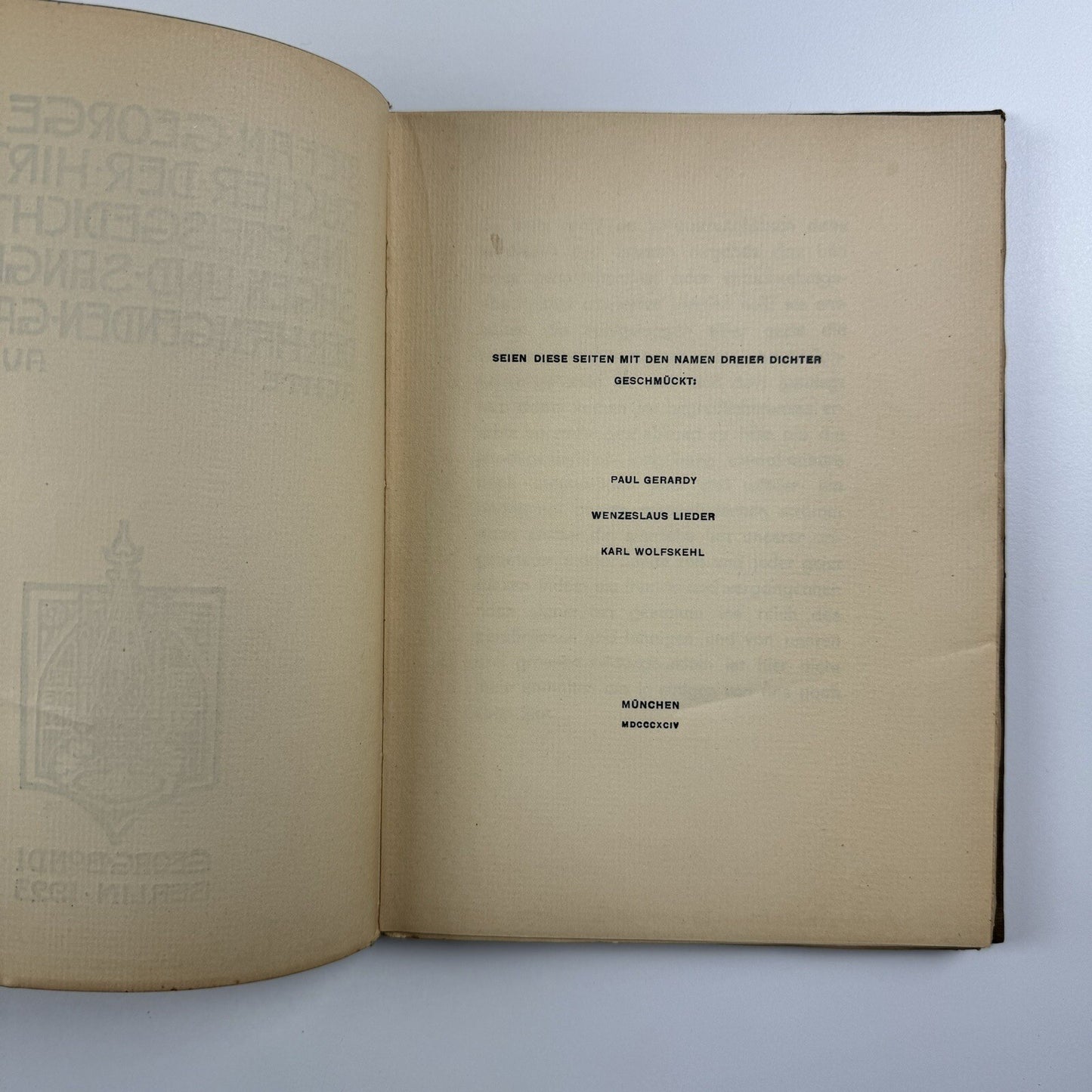 Die Bücher der Hirten- und Preisgedichte by Georg Stefan | Georg Bondi, 1923