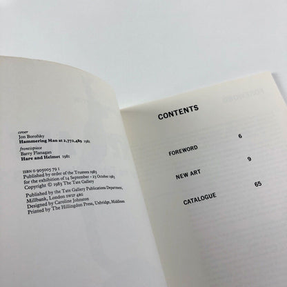 New Art at the Tate Gallery 1983 – catalogue and private view invitation