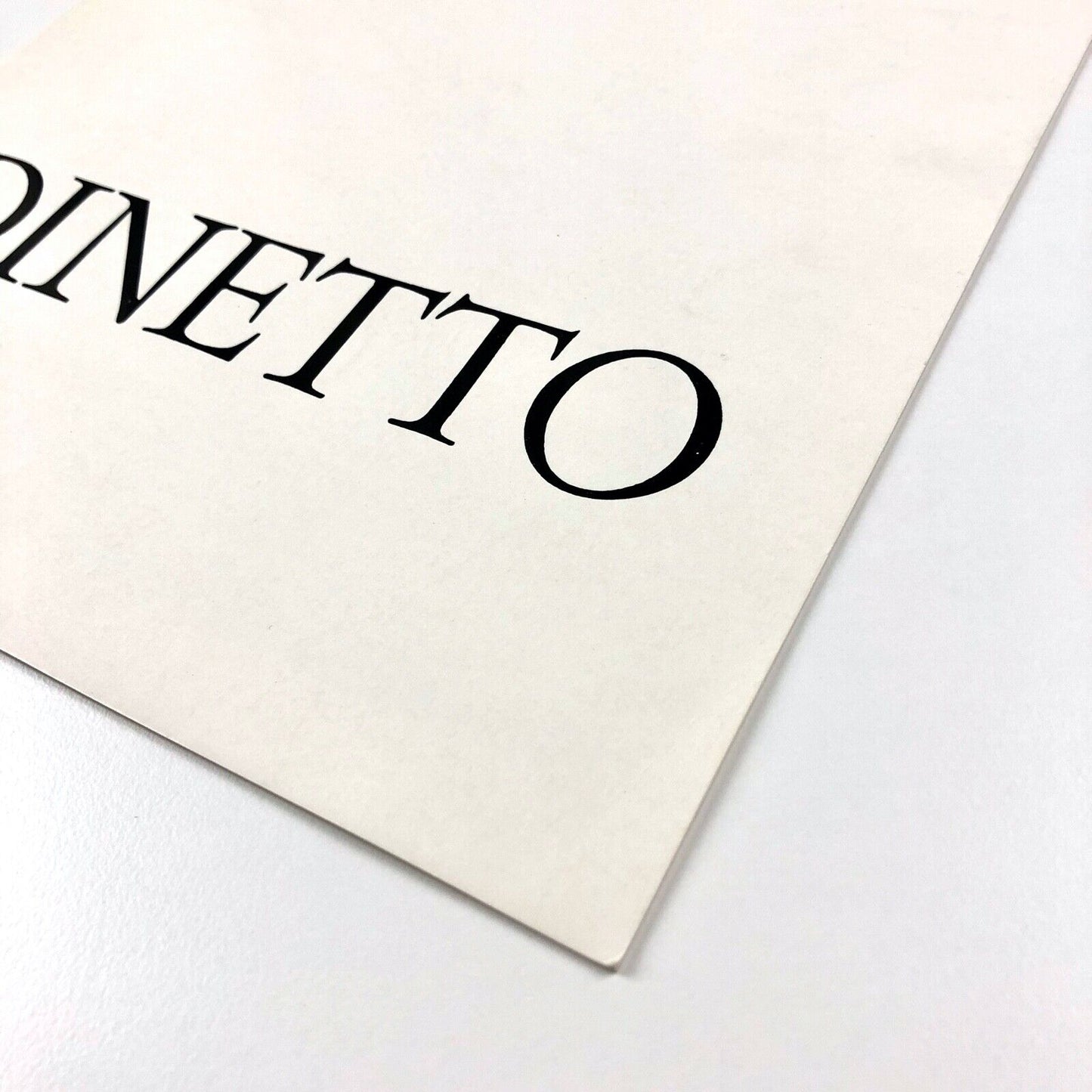 Dinetto (Lino Dinetto) exhibition catalogue | Ferrara Gallery d’Arte Moderna, 1975