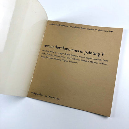 Recent developments in painting V | Arthur Tooth & Sons Ltd, London 1962