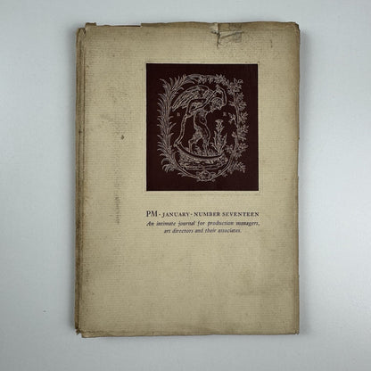 PM An Intimate Journal For Art Directors Vol. No. 5 January 1936 | Bruce Rogers | Editors Robert L. Leslie and Percy Seitlin