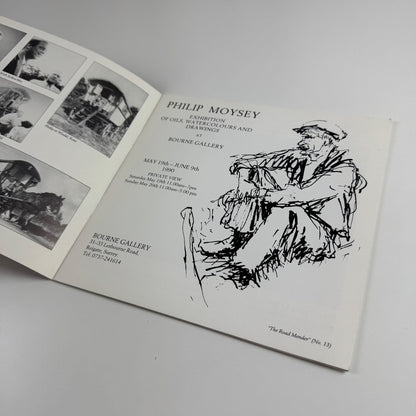 Philip Moysey | Bourne Gallery, 1990 catalogue and PV invitation