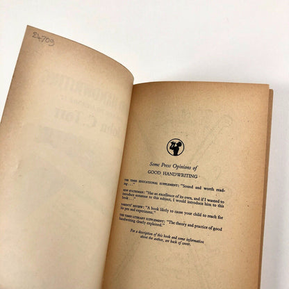 Good Handwriting and How to Acquire It, by John C. Tarr | Pan Books, 1957