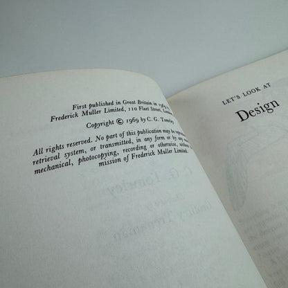 Let’s Look at Design by C.G. Tomrley | Frederick Muller, 1969 illustrated by Geoffrey Trenaman