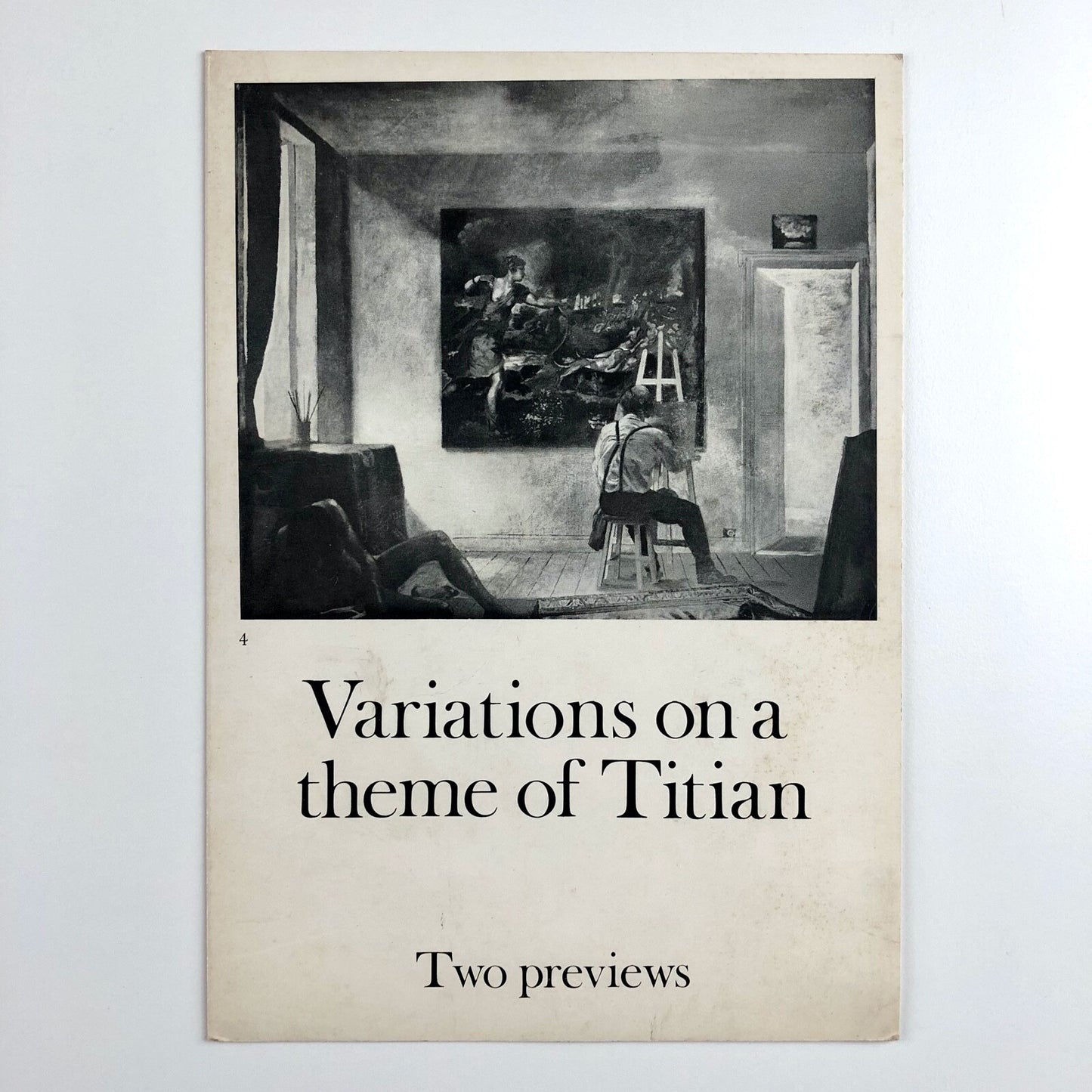 Variations on a Theme of Titian: The Death of Actaeon | Save the Titian Fund leaflet, 1971