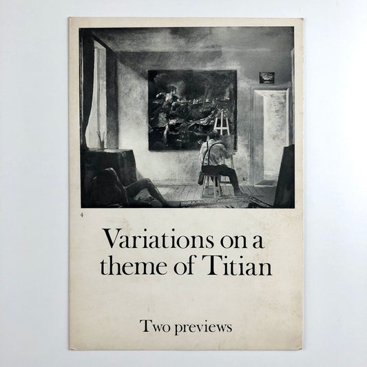 Variations on a Theme of Titian: The Death of Actaeon | Save the Titian Fund leaflet, 1971