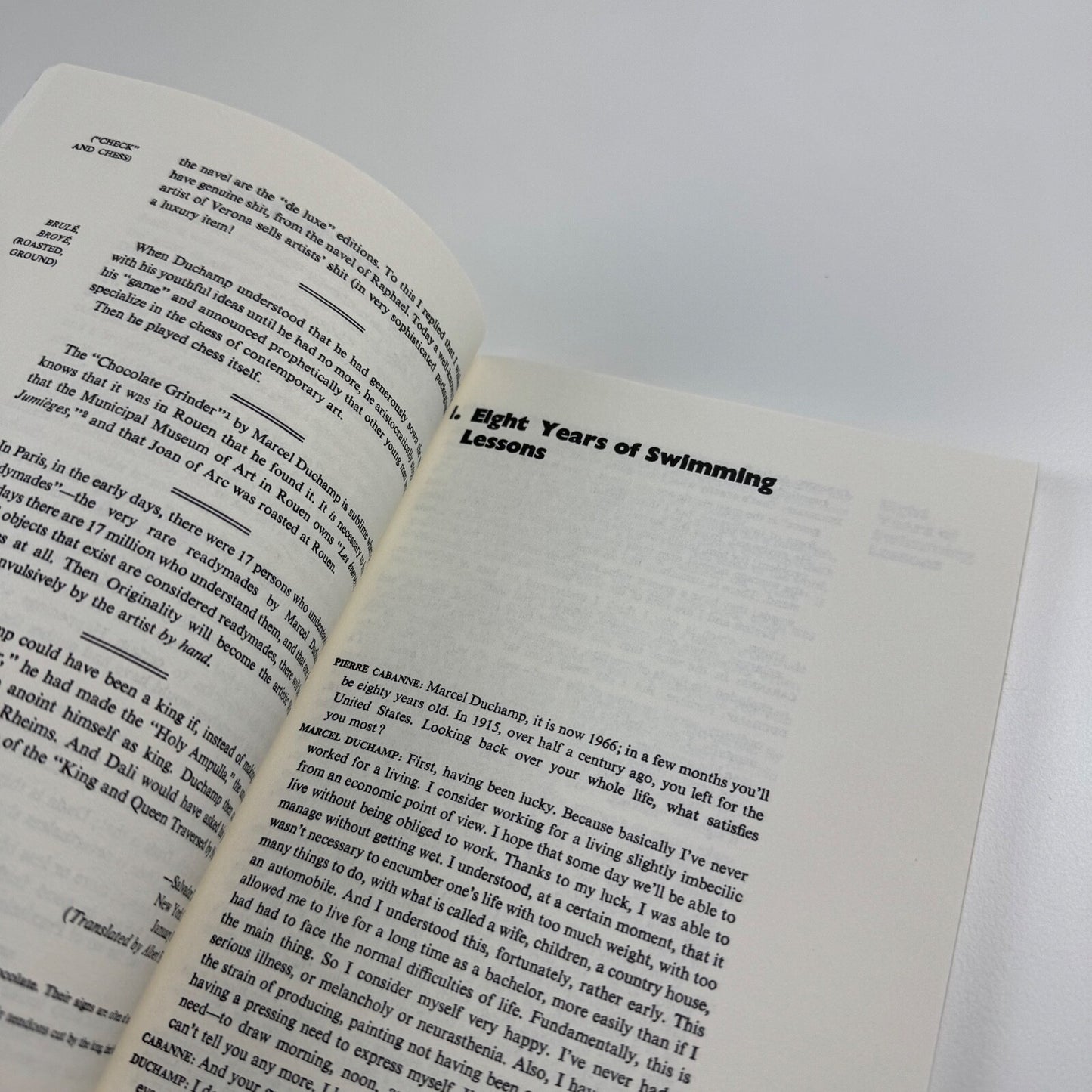 Dialogues with Marcel Duchamp by Pierre Cabanne | Da Capo Press, 1987