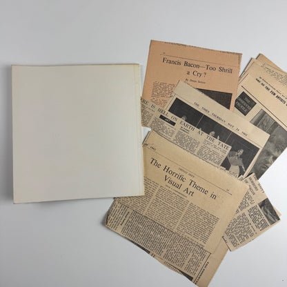 Francis Bacon | Tate Gallery May to July 1962 design Gordon House and press cuttings