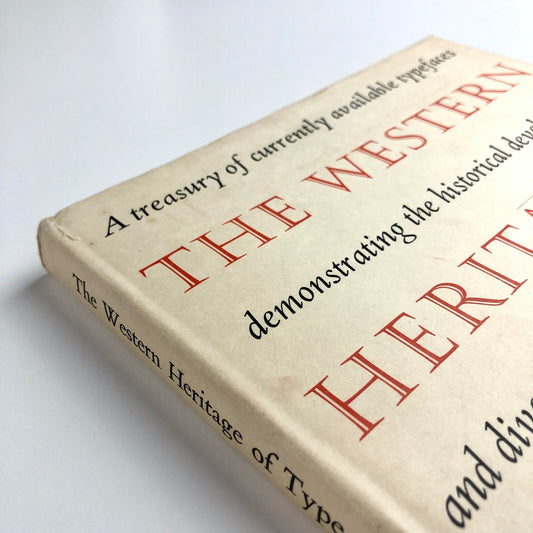 The Western Heritage of Type Design by R S Hutchings | Cory, Adams & Mackay 1963