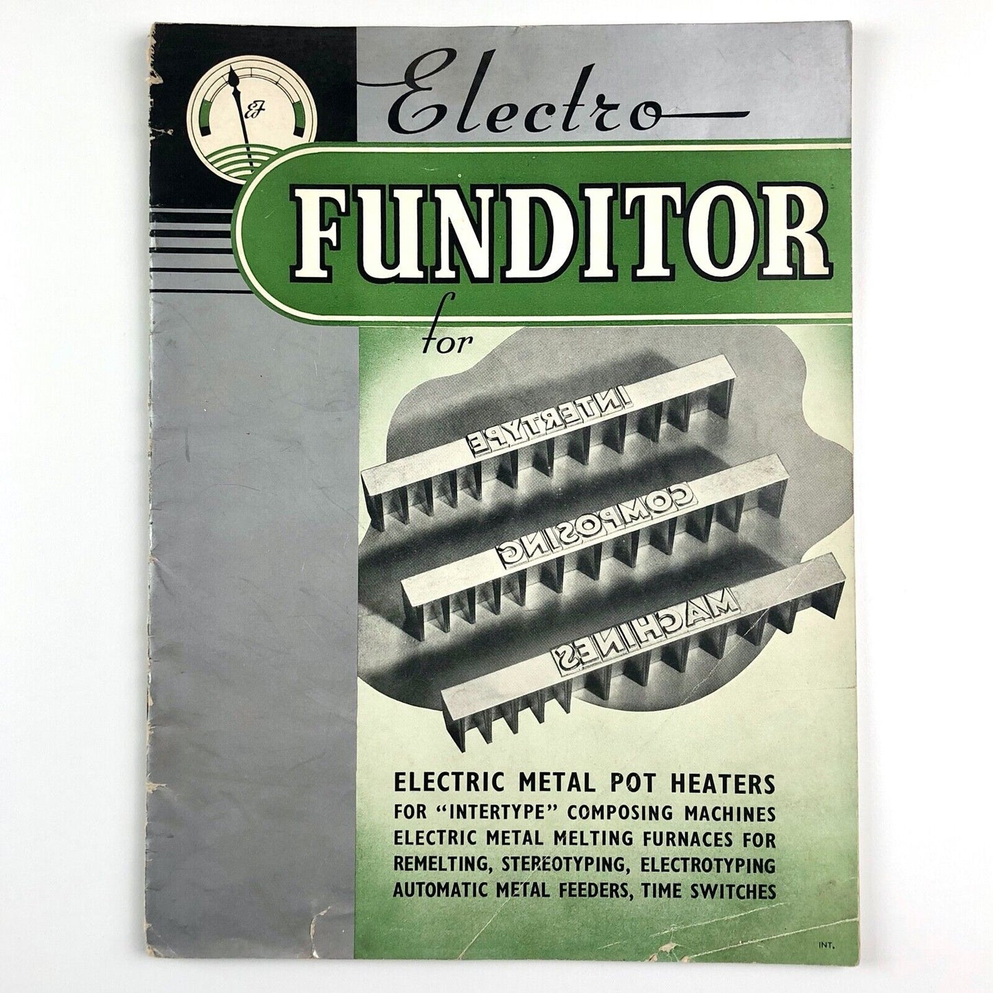 Electro-Funditor for Intertype Composing Machines | Trade booklet undated 1930s?