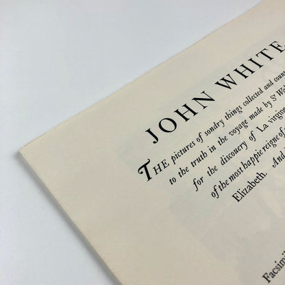 Prospectus for John White’s Drawings of Virginia A.M. Hind British Museum 1938