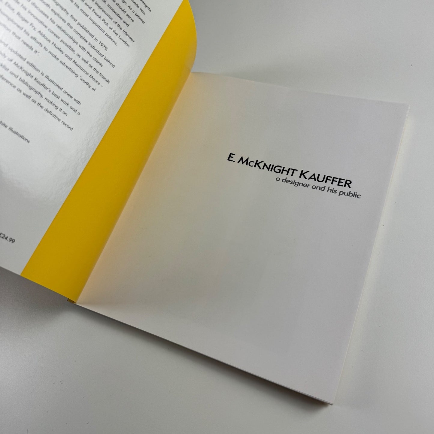 Edward McKnight Kauffer a designer and his public by Mark Haworth-Booth V&A 2005