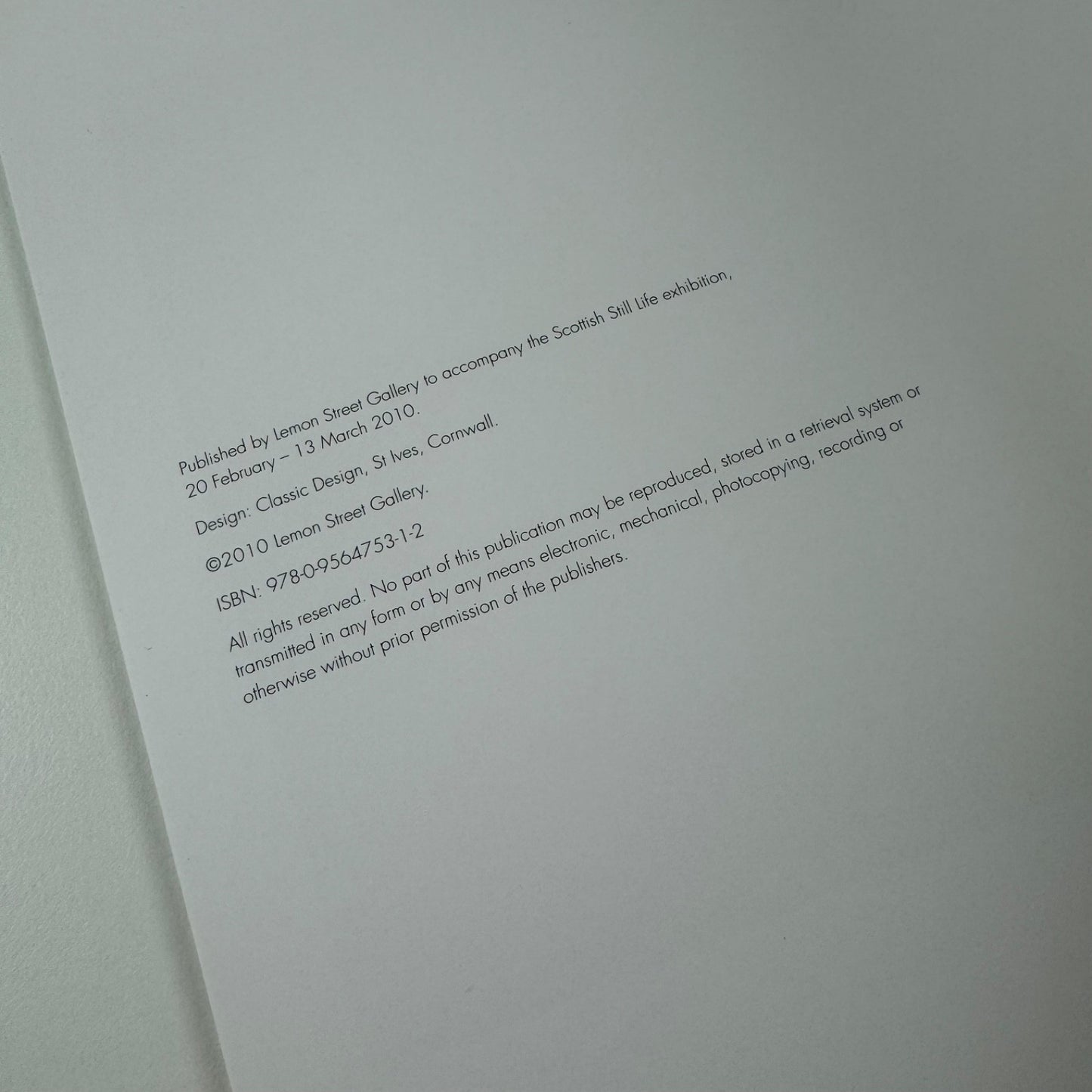 Scottish Modern Still Life | Lemon Street Gallery, 2010