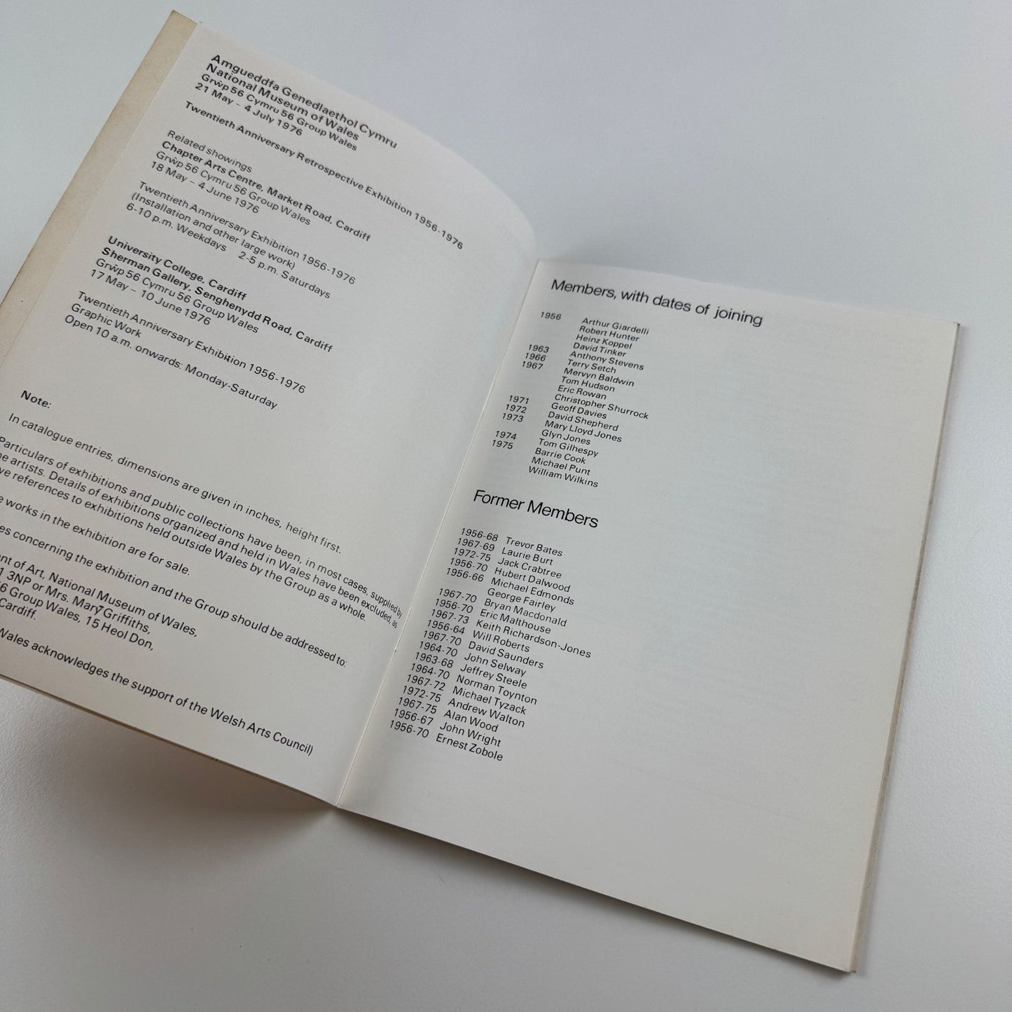 56 Group Wales. Twentieth Anniversary Exhibition 1956-76 | Chapter Arts Centre