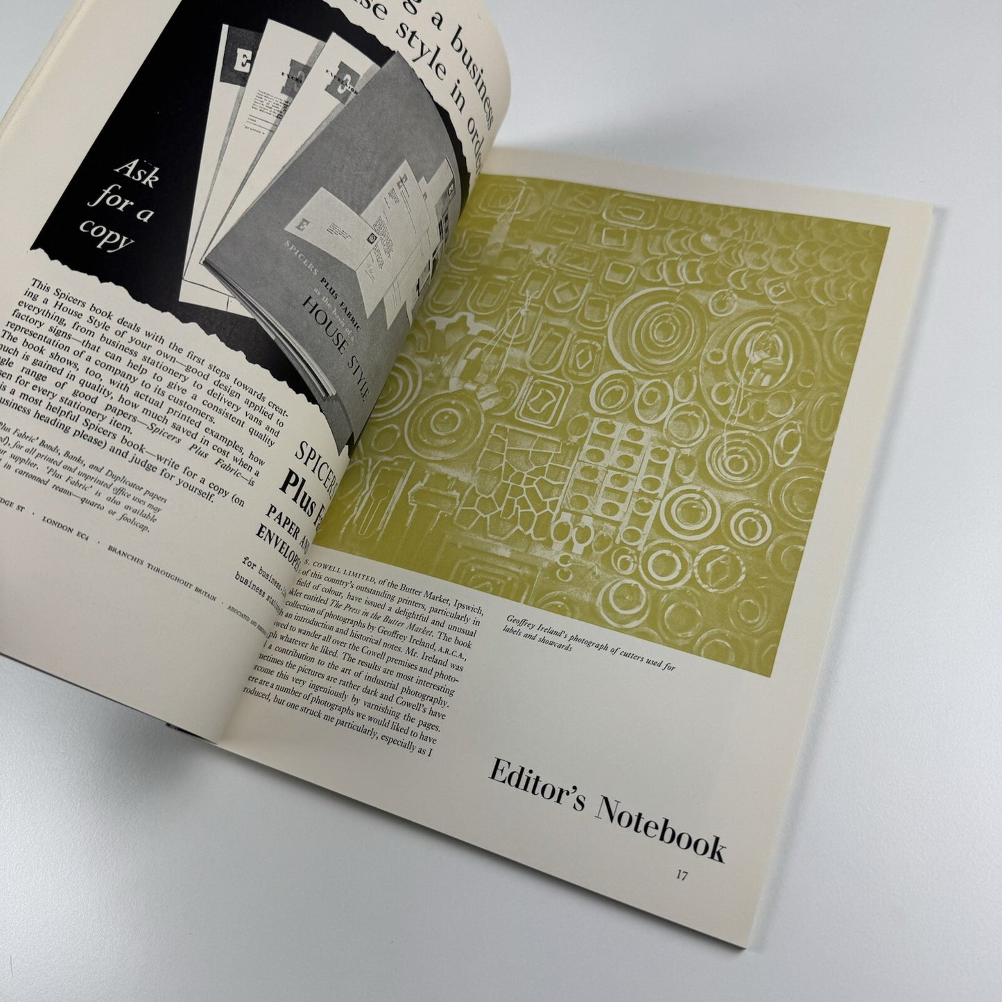 Book Design and Production | Vol 4 No 1 1961 | Printing News Ltd | Edited by James Moran