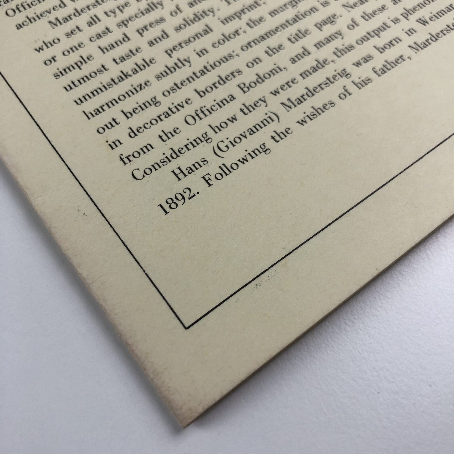 Officina Bodoni: The Typographic Art of Giovanni Mardersteig Library of Congress