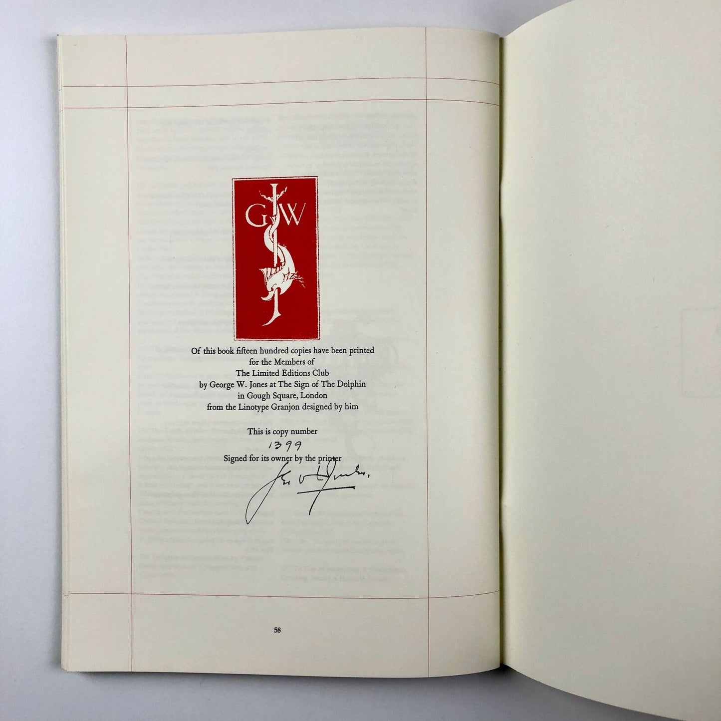 George W Jones – Master of Master Printers | Ian Rogerson | Limited Editions Club, 1993