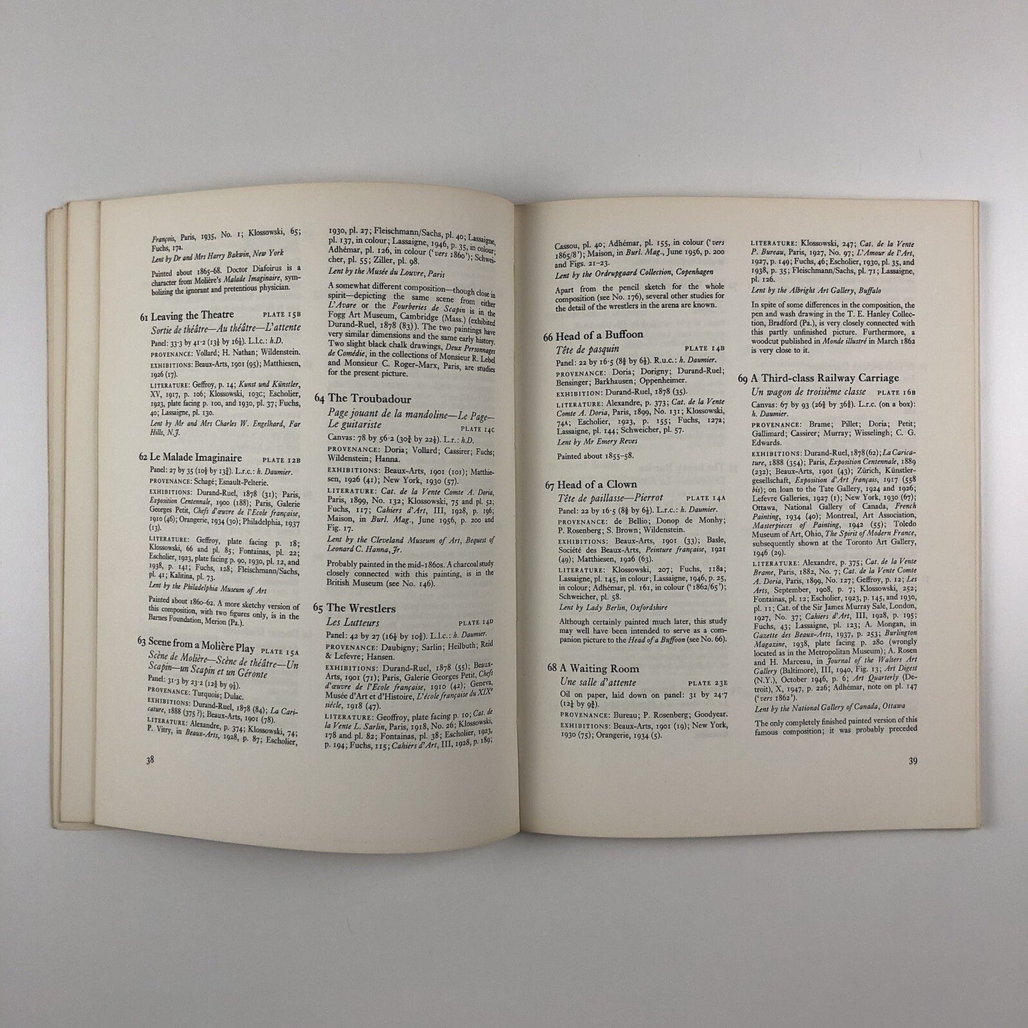 Daumier Paintings and Drawings | Arts Council Tate Gallery catalogue, 1961