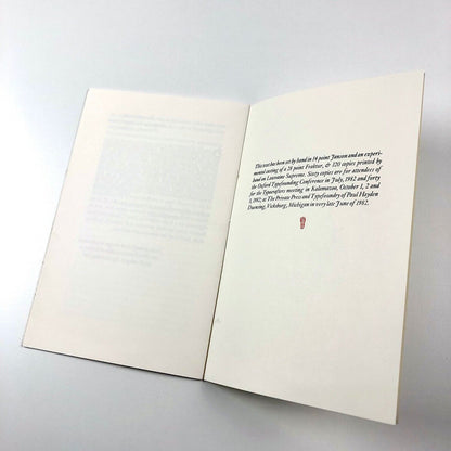 Proceedings of the Master Printers of Basel against Johann Pistorius. Before the Lower Council of that City during June, 1698 | Paul Hayden Duensing, Vicksburg, 1982