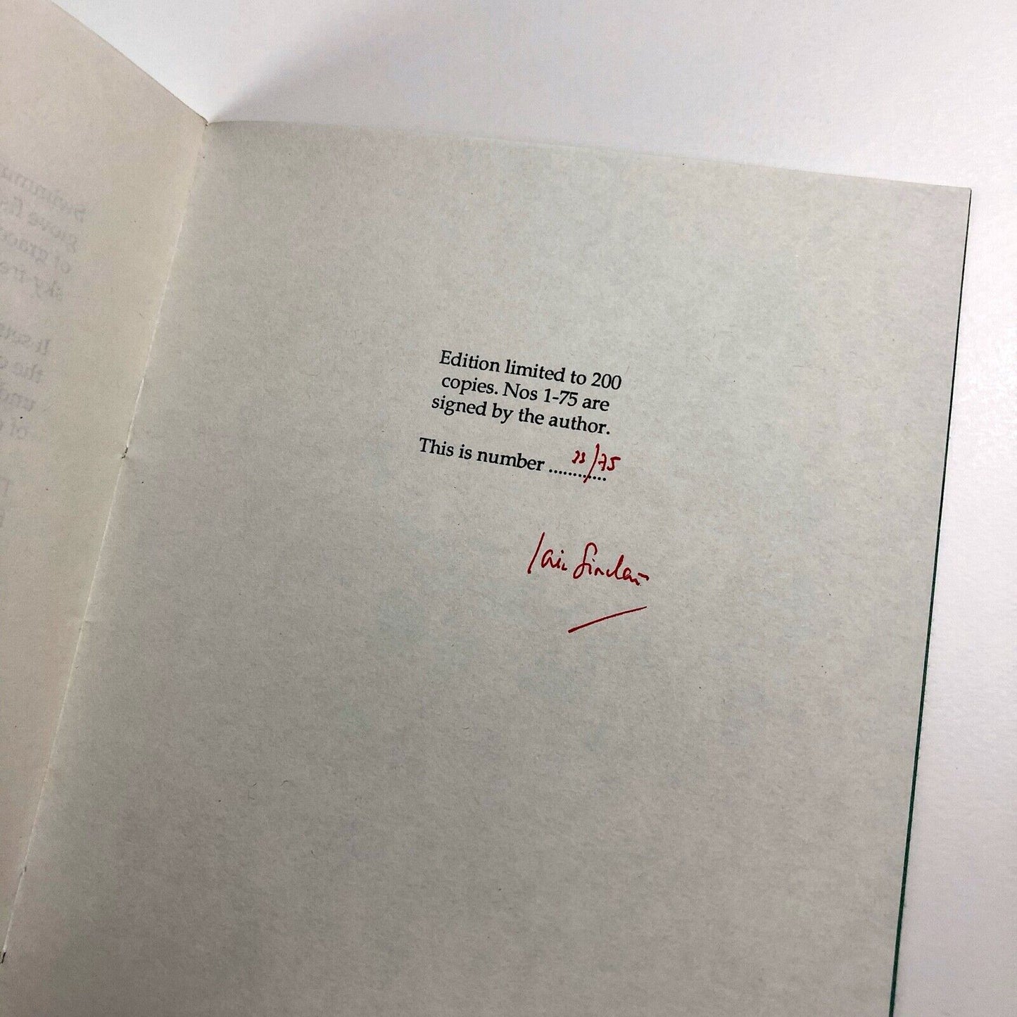 Significant Wreckage. Mir Poets Six by Iain Sinclair | Words Press, 1988 | signed 23/75