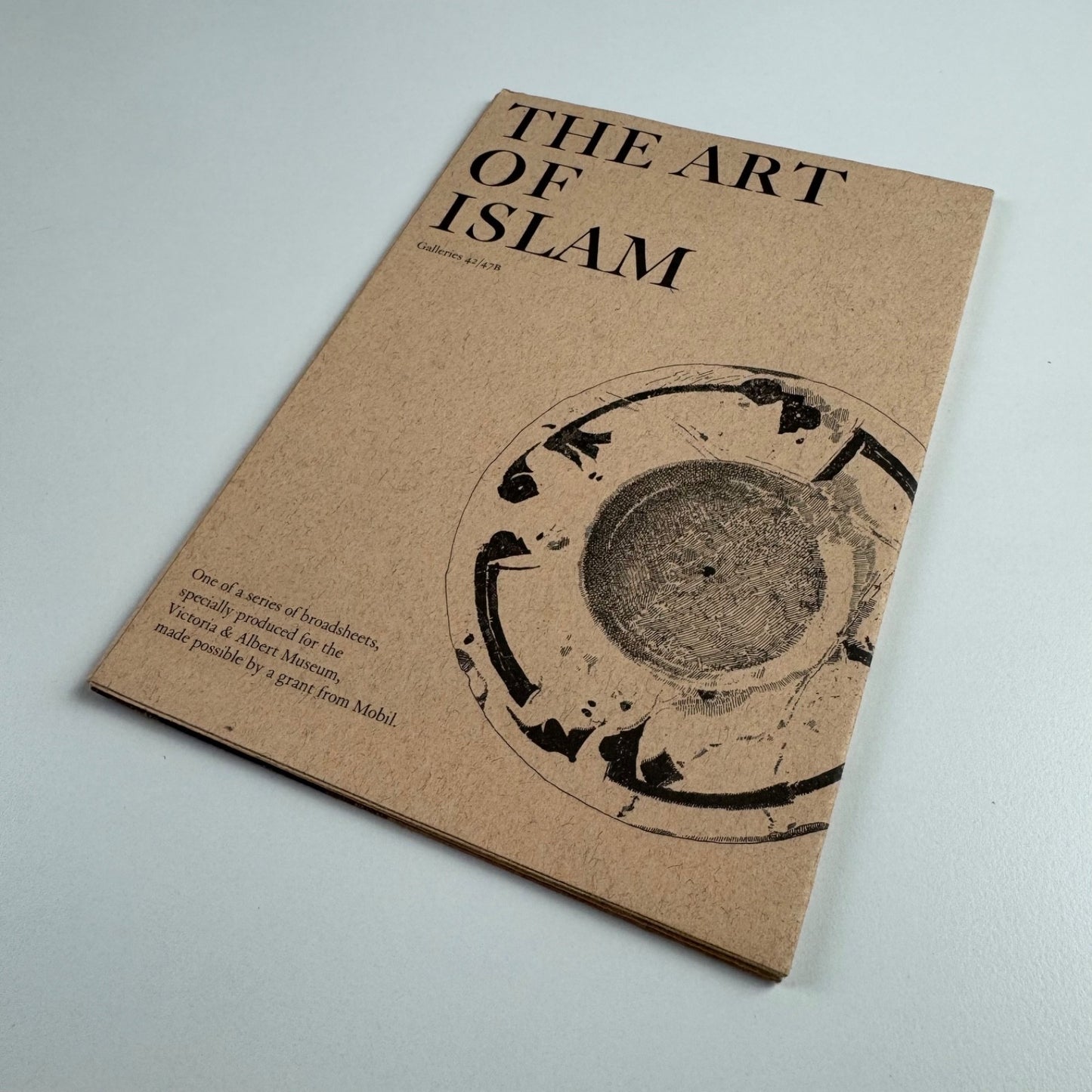 Broadsheet The Art of Islam Galleries at the V&A illustrations by Ron Stanford Omnific Penshurst Press