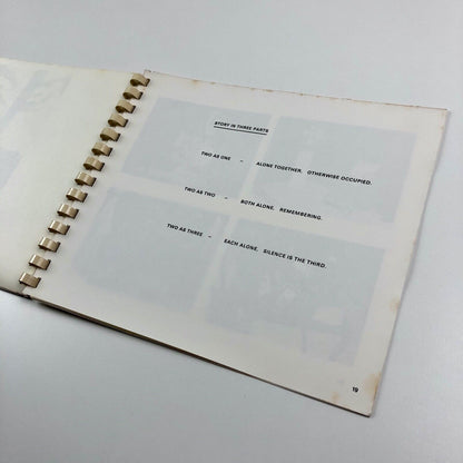 Fine Art Department Trent Polytechnic Nottingham 1973 Diploma show booklet head Derek Carruthers