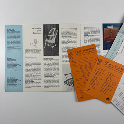 Ercol furniture brochure, presumably from late 1960s includes price lists 1968/9