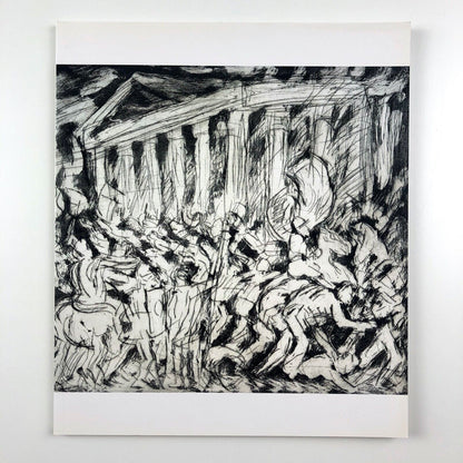 Leon Kossoff. Unique Prints From paintings at National Gallery | Art Space Gallery catalogue and private view invite, 2008