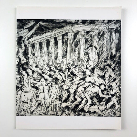 Leon Kossoff. Unique Prints From paintings at National Gallery | Art Space Gallery catalogue and private view invite, 2008
