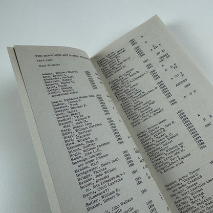 The Herkomer Art School 1883-1900 by Grant Longman. Bushey Reference Paper Number 1 | Grant Longman, Mach 1976