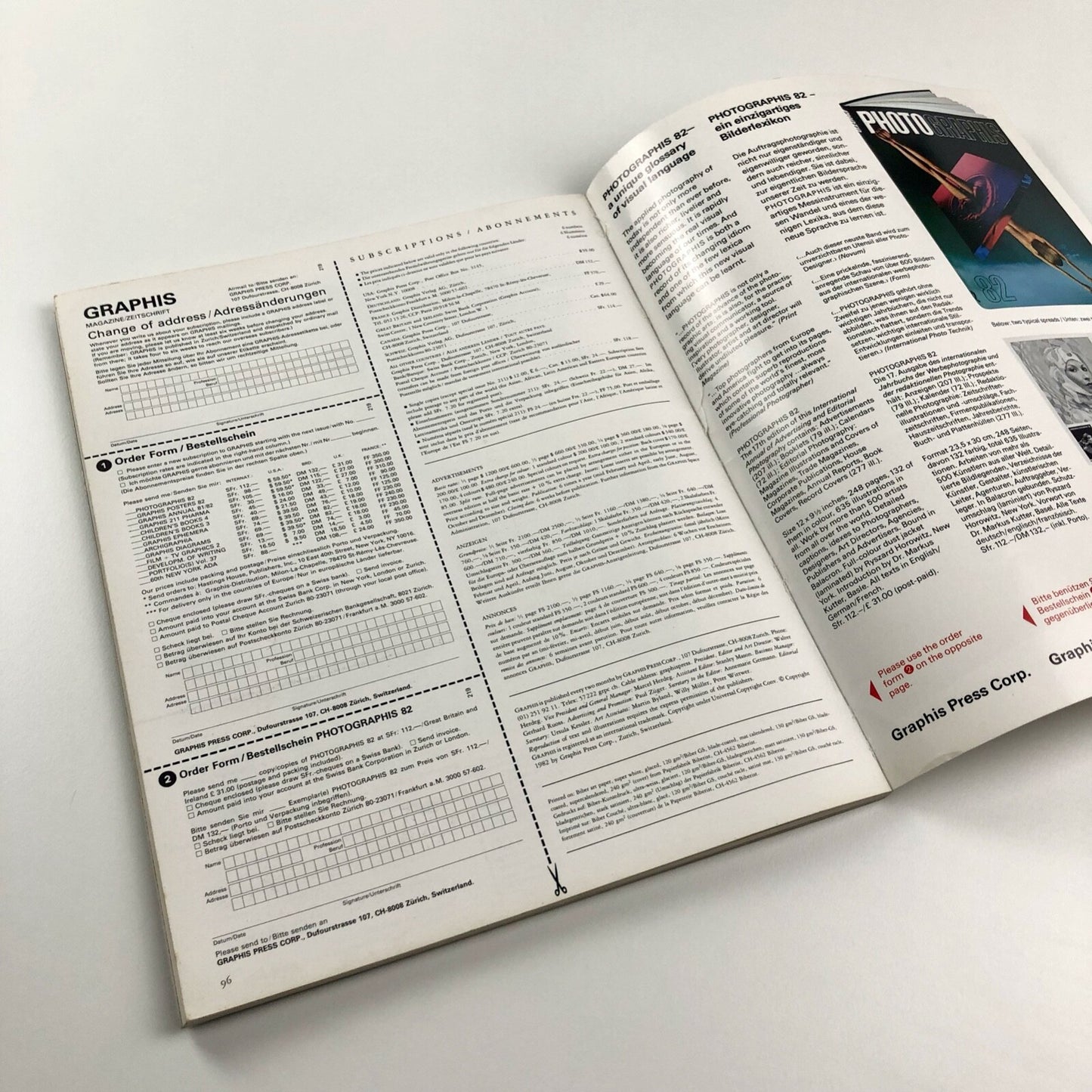 Graphis No 219 Vol 38 May/June 1982 journal | Editor Walter Herdeg | Graphis Press Corp