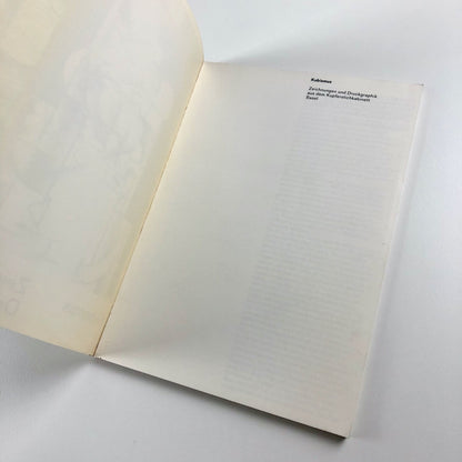 Kubismus. Zeichnungen und Druckgraphik aus dem Kupferstichkabinett | Basel, 1969