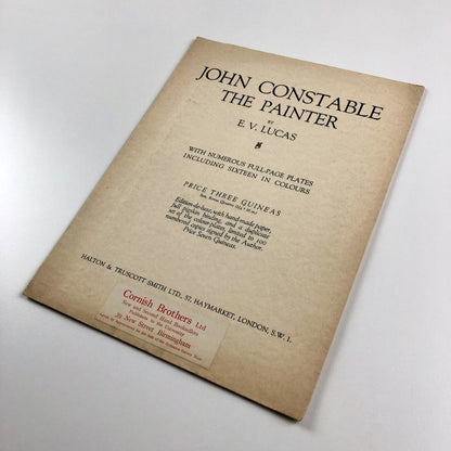 Prospectus for John Constable the Painter by E.V. Lucas | Halton & Truscott Smith