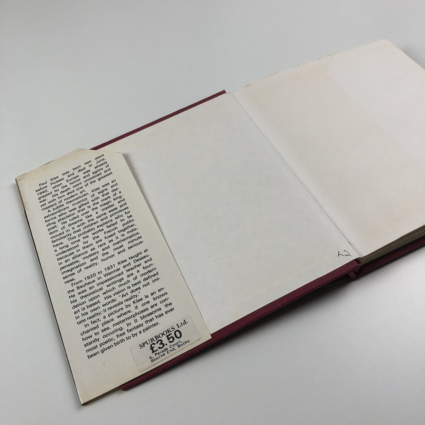 [Paul] Klee text by Marcel Marnat | Spurbooks Ltd | London, 1974