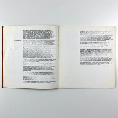 Contemporary Spanish Painting & Sculpture | Marlborough Fine Art catalogue, 1962 | catalogue design by Gordon House