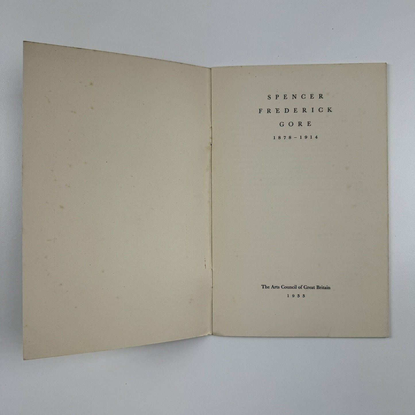 Spencer Frederick Gore | The Arts Council catalogue, 1955