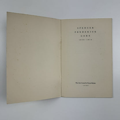 Spencer Frederick Gore | The Arts Council catalogue, 1955