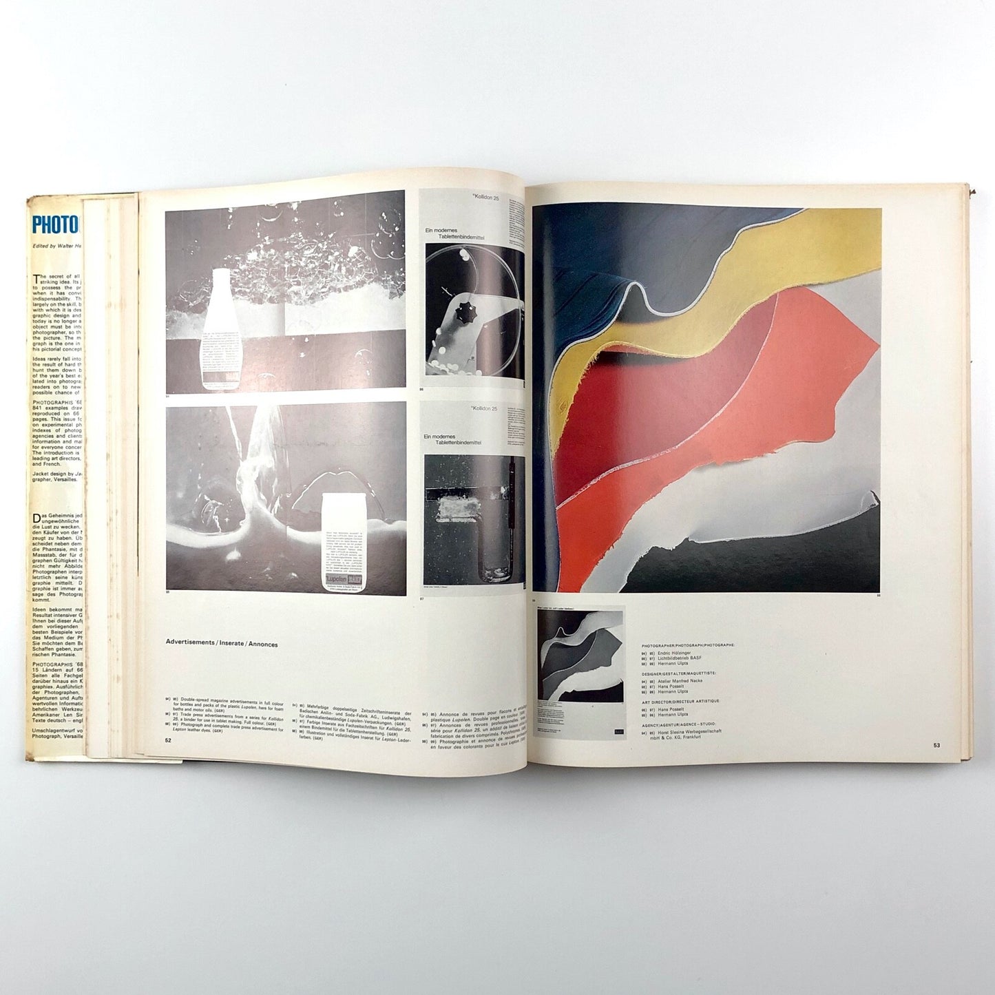 Photographis ’68 | International Annual of Advertising Photography | Walter Herdeg